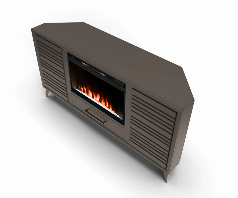 realcozy 64" Malibu Corner Fireplace TV Stand
