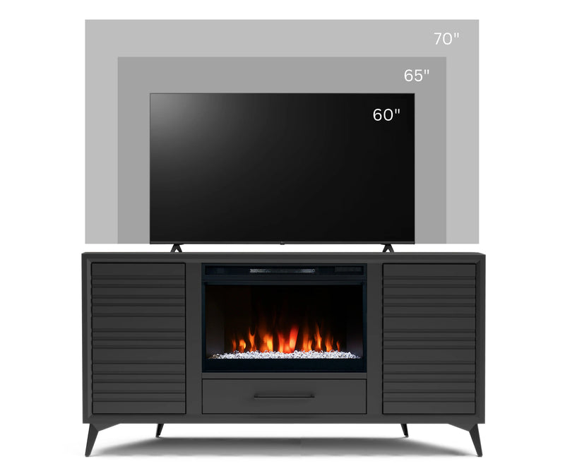 realcozy 64" Malibu Corner Fireplace TV Stand