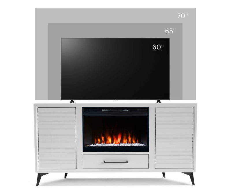 realcozy 64" Malibu Corner Fireplace TV Stand