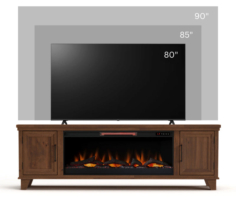 Realcozy 78" Sonoma Fireplace TV Stand