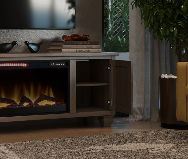 Realcozy 78" Liberty Fireplace TV Stand