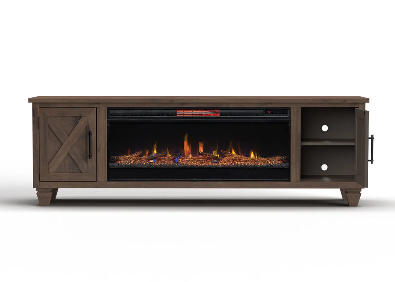 Realcozy 78" Liberty Fireplace TV Stand