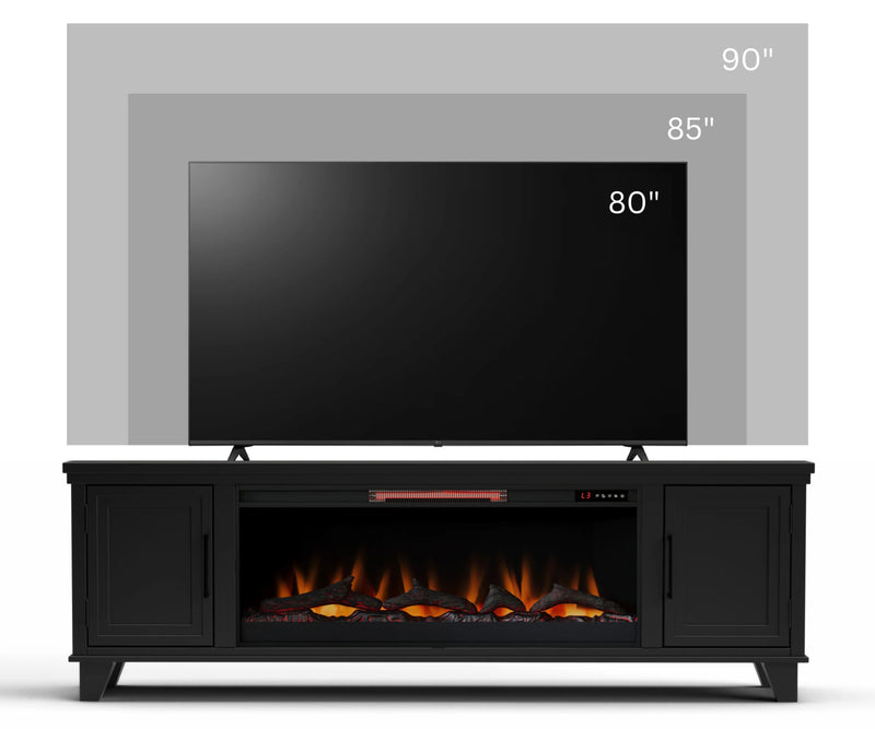 Realcozy 78" Sonoma Fireplace TV Stand