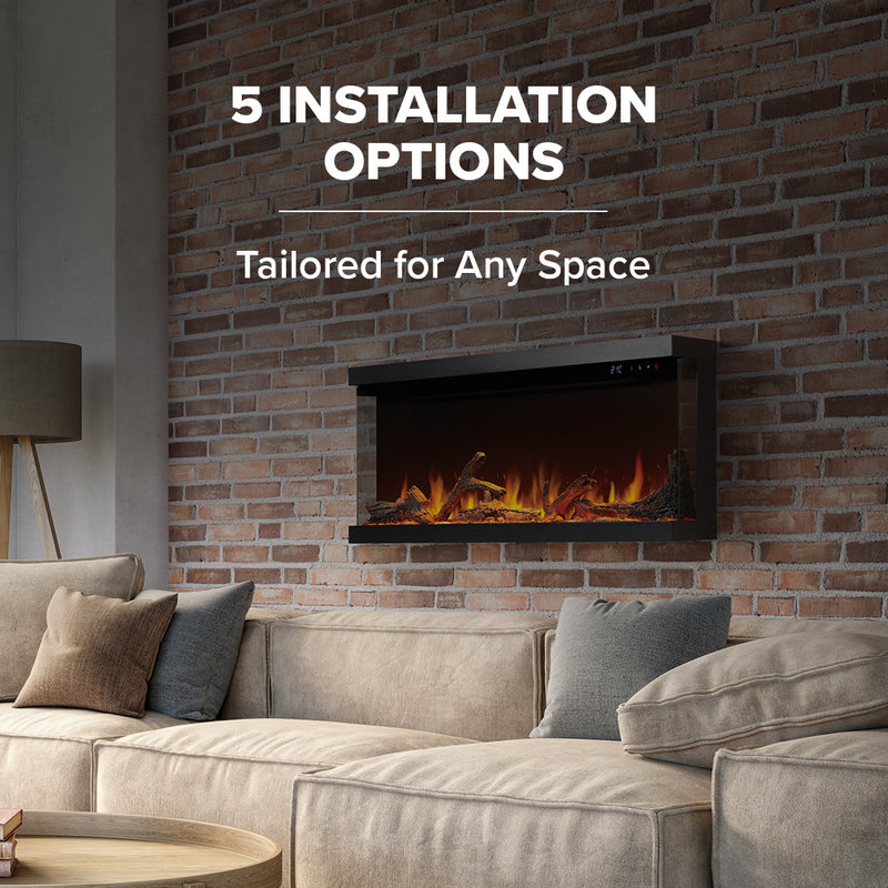 Napoleon Astound FlexMount Wall-Mounted Electric Fireplace