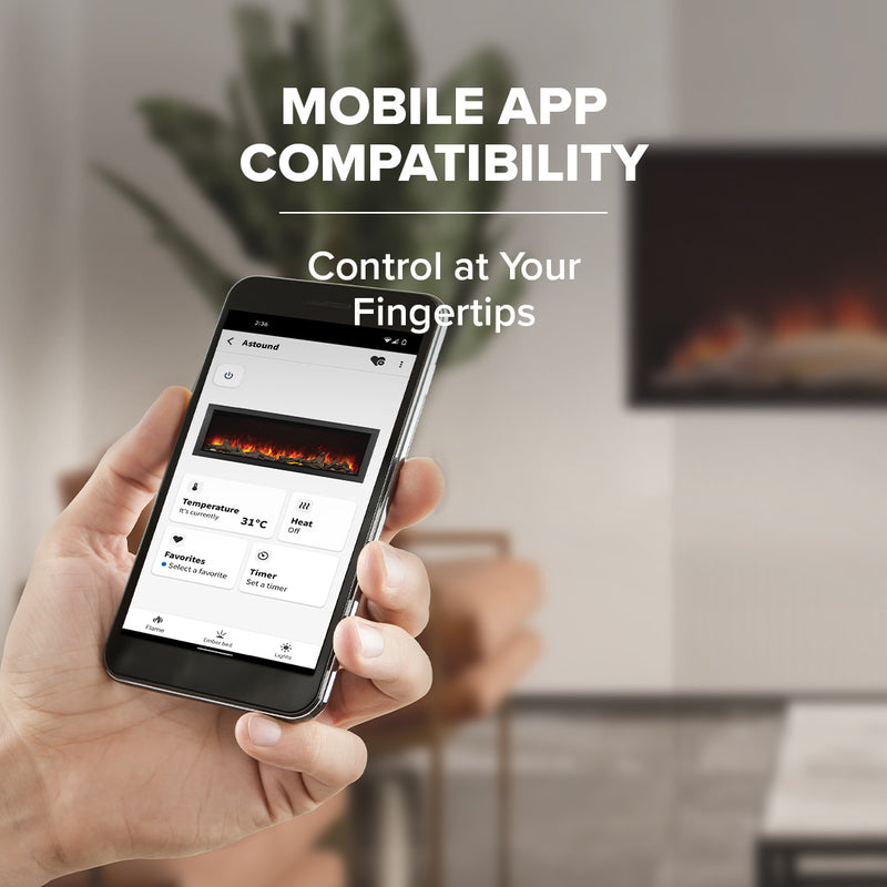 Napoleon Astound FlexMount Wall-Mounted Electric Fireplace