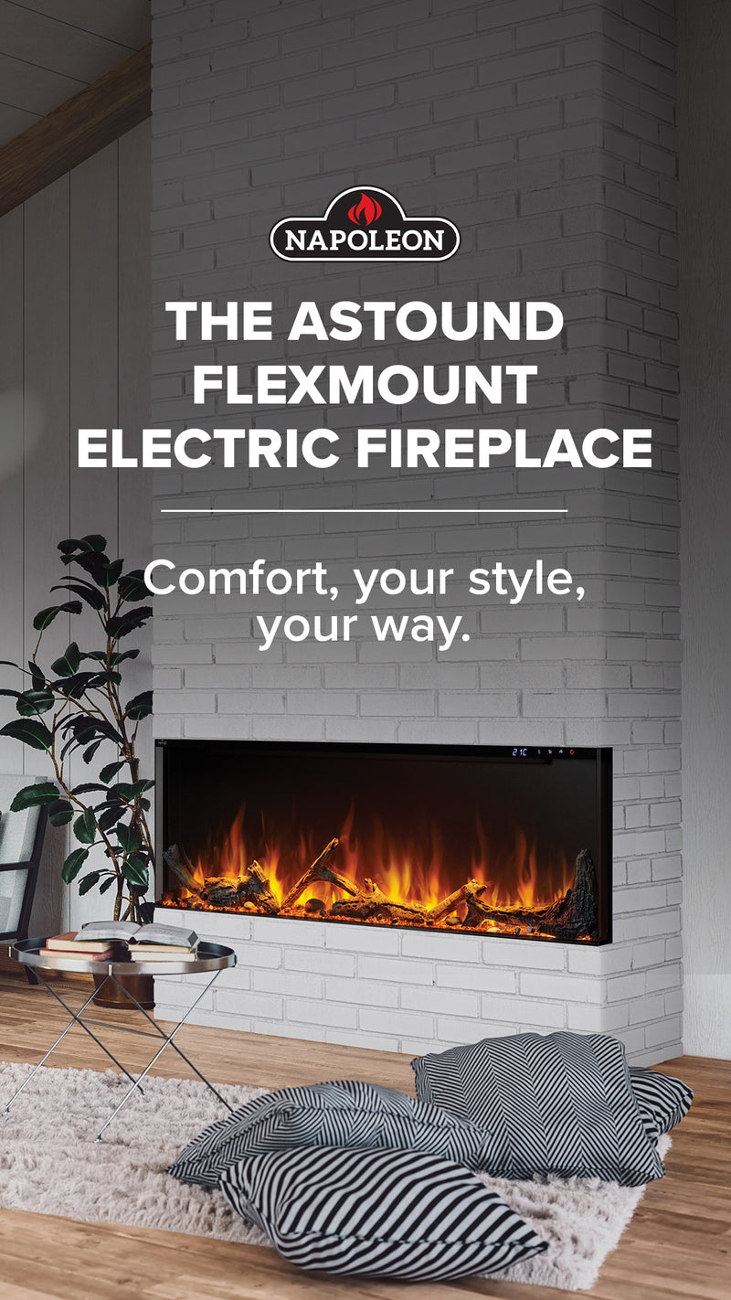Napoleon Astound FlexMount Wall-Mounted Electric Fireplace