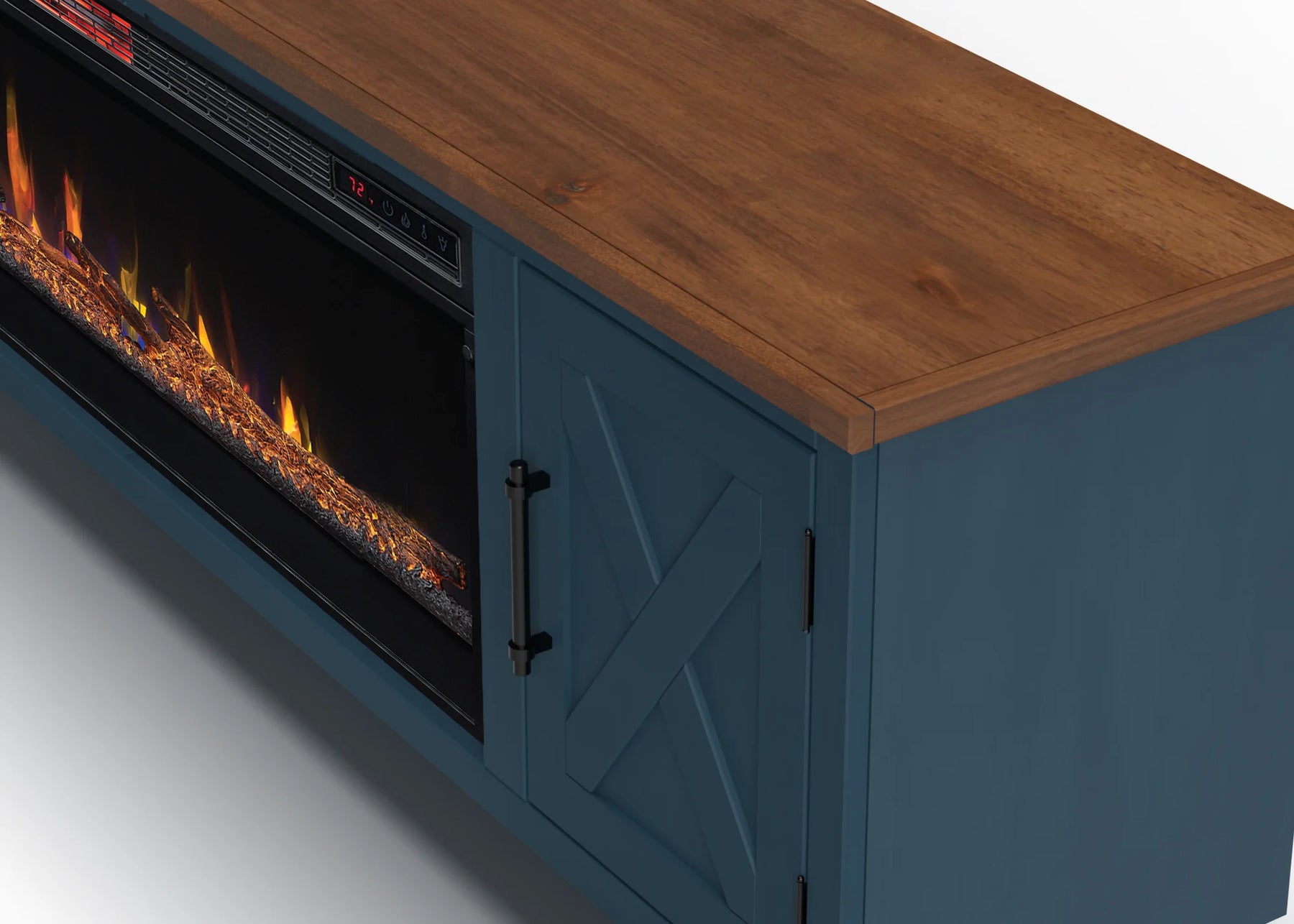 Realcozy 78" Liberty Fireplace TV Stand