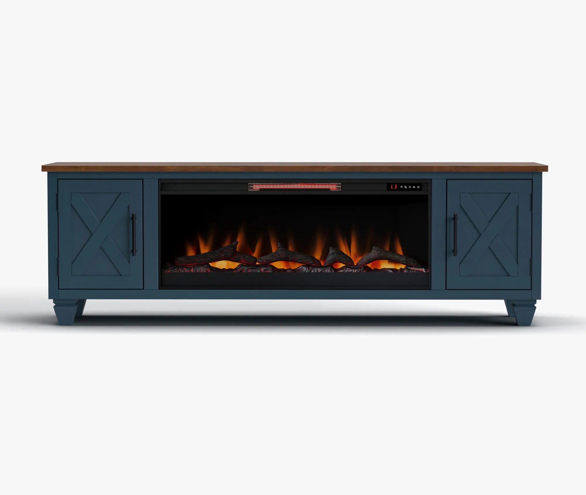 Realcozy 78" Liberty Fireplace TV Stand