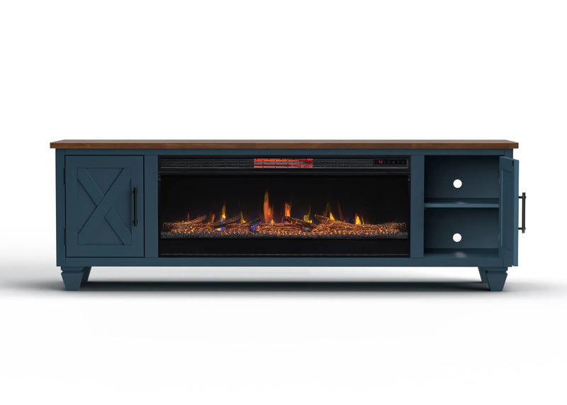 Realcozy 78" Liberty Fireplace TV Stand
