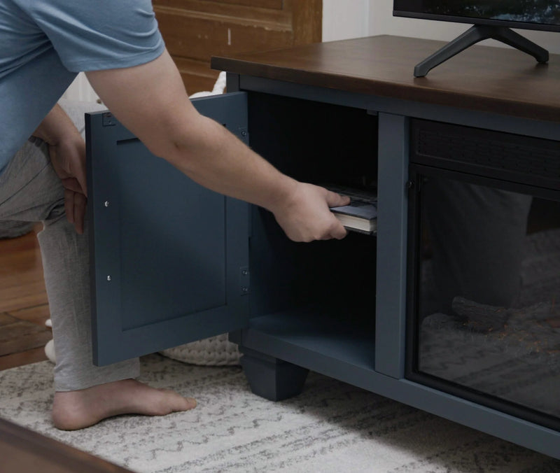 Realcozy 78" Liberty Fireplace TV Stand