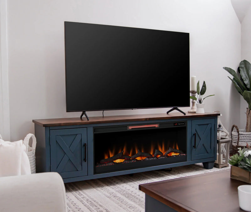 Realcozy 78" Liberty Fireplace TV Stand
