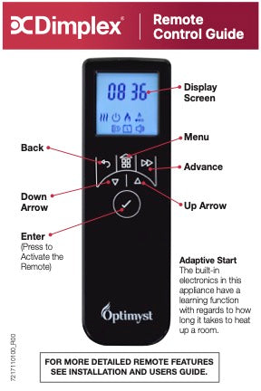 Dimplex Optimyst Aura 30" Built In Electric Fireplace