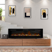 Dimplex Sierra Linear electric fireplace with realistic flame display