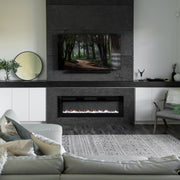 Dimplex Sierra Linear electric fireplace in a modern living room