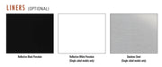 Empire Boulevard 36-inch and 48-inch fireplace liner options