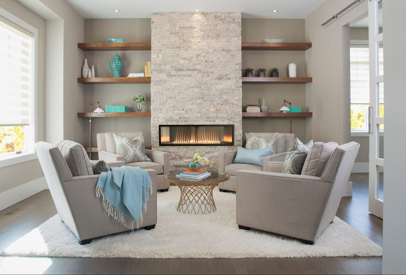 Empire Boulevard 48" Built-In Vent Free Gas Fireplace with Thermostat Remote