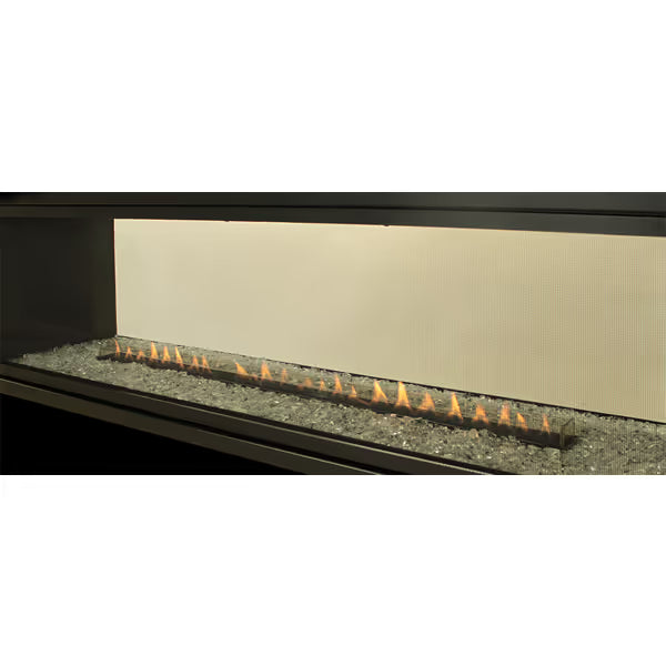 Empire Boulevard 60" linear gas fireplace, alternate angle