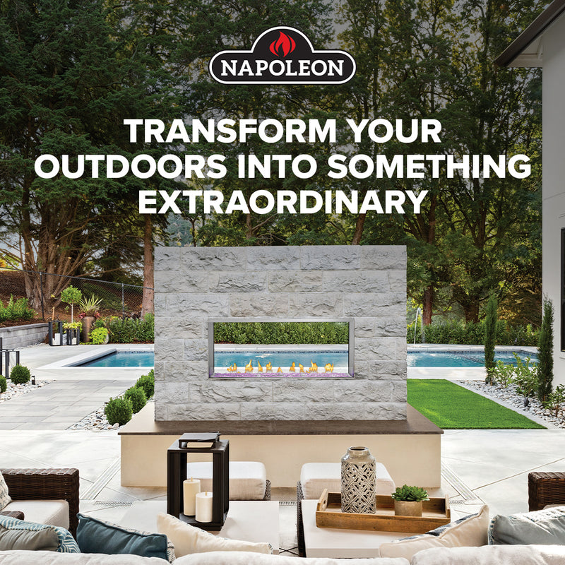 Napoleon Galaxy Built In Outdoor Gas Fireplace