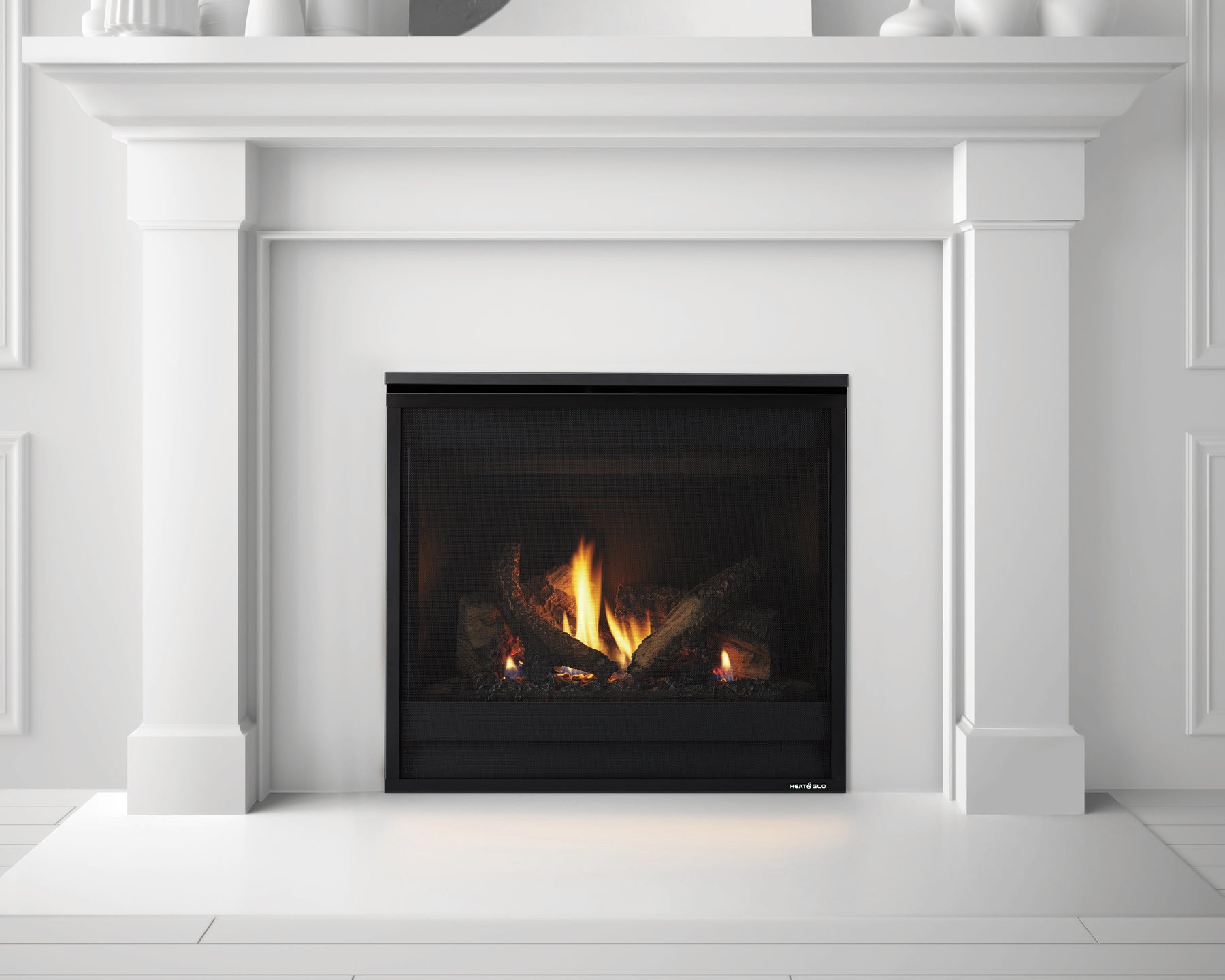 Heat & Glo SlimLine X 28 built-in direct vent gas fireplace with realistic flames