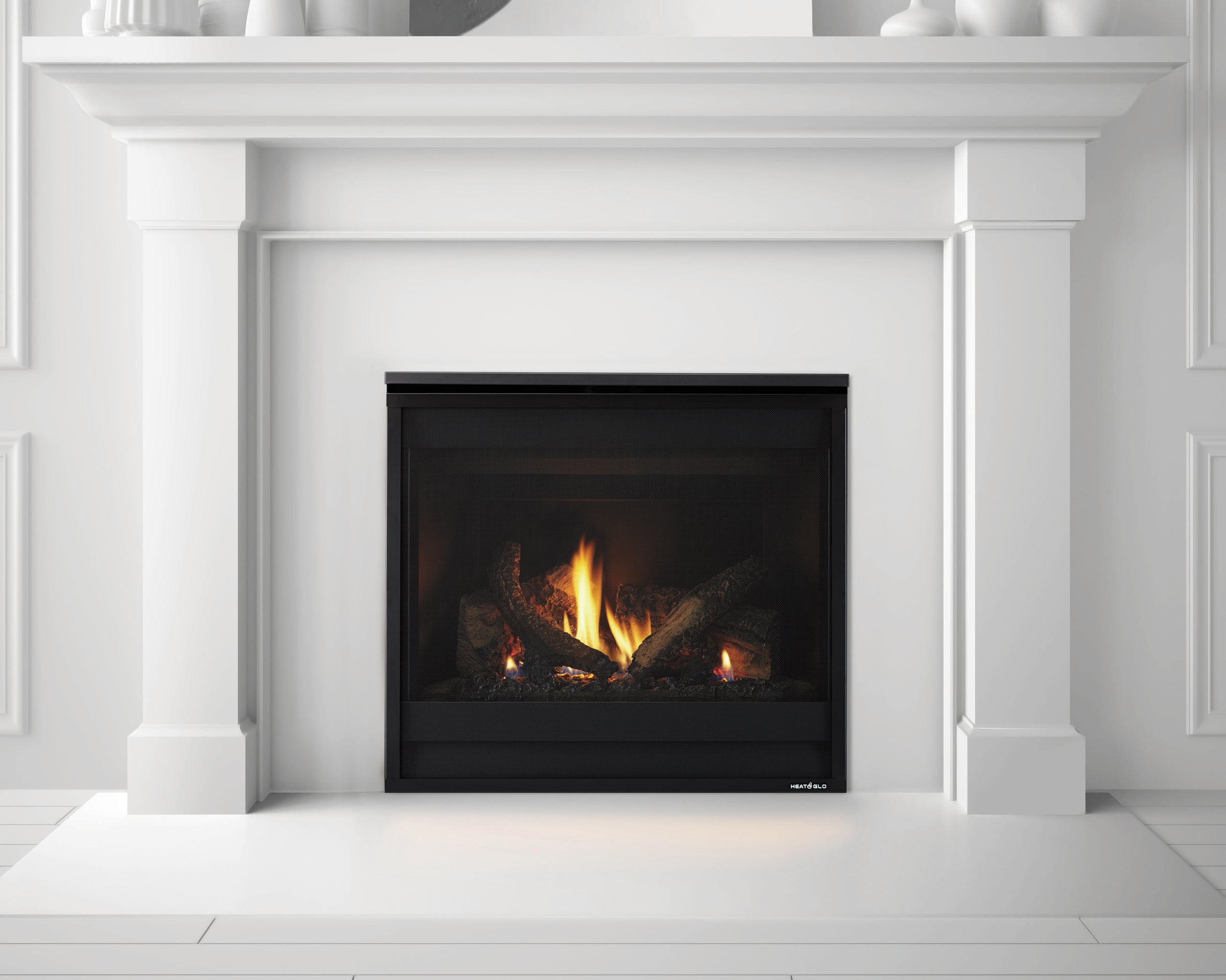 Heat & Glo SlimLine X 28 built-in direct vent gas fireplace with realistic flames