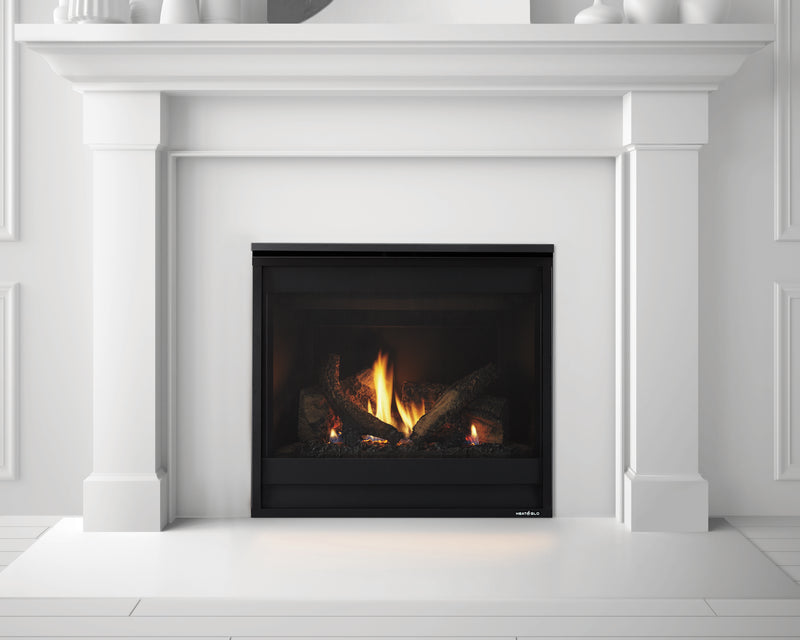 Heat & Glo SlimLine X 28 built-in direct vent gas fireplace with realistic flames