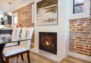 Heat & Glo SlimLine X 28 direct vent gas fireplace installed in a modern living room