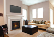 Heat & Glo SlimLine X 42 direct vent gas fireplace installed in a modern living room