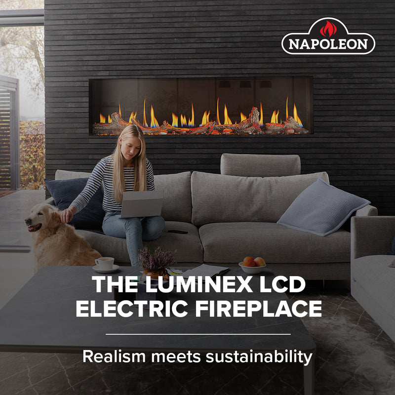 Napoleon Luminex 65-inch Built-In LCD Electric Fireplace