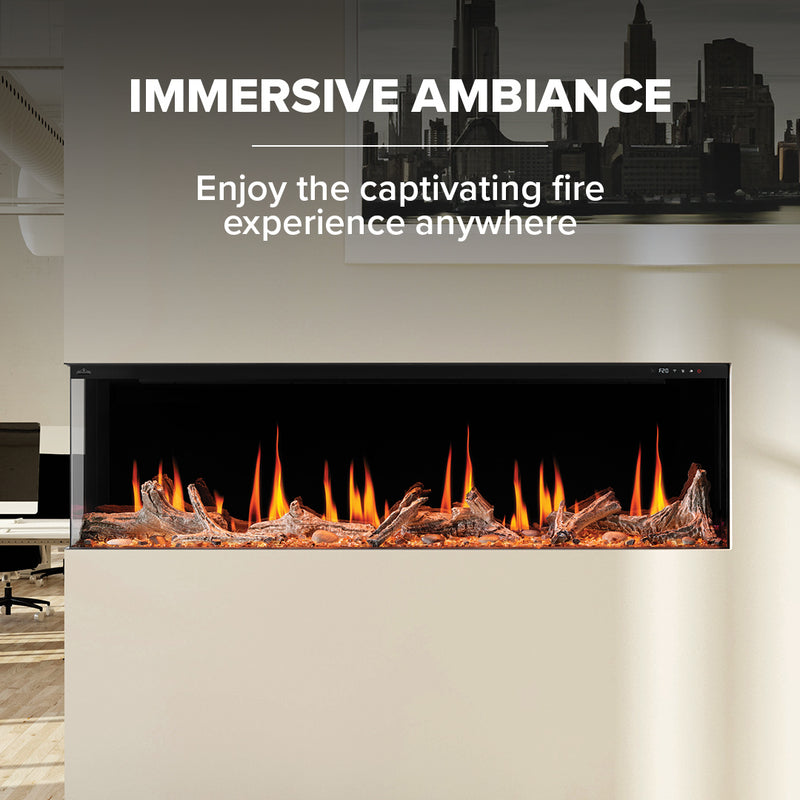 Napoleon Luminex 65-inch Built-In LCD Electric Fireplace