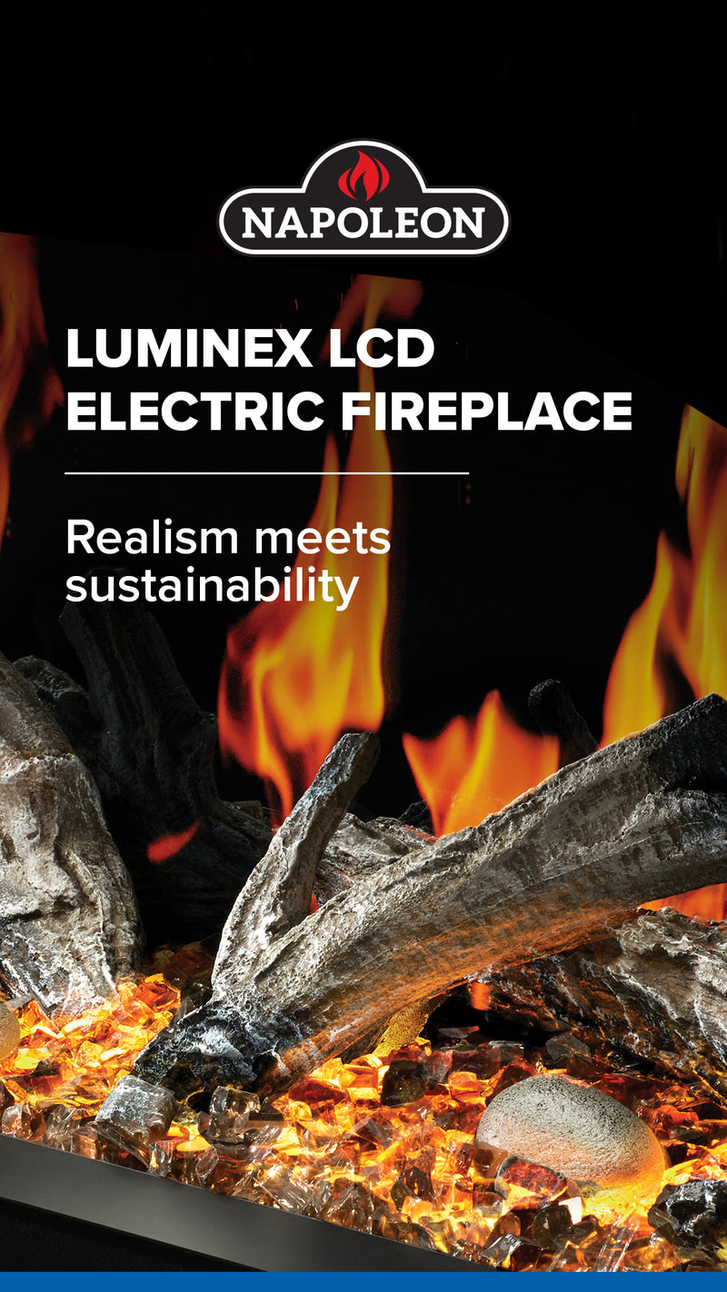 Napoleon Luminex 65-inch Built-In LCD Electric Fireplace