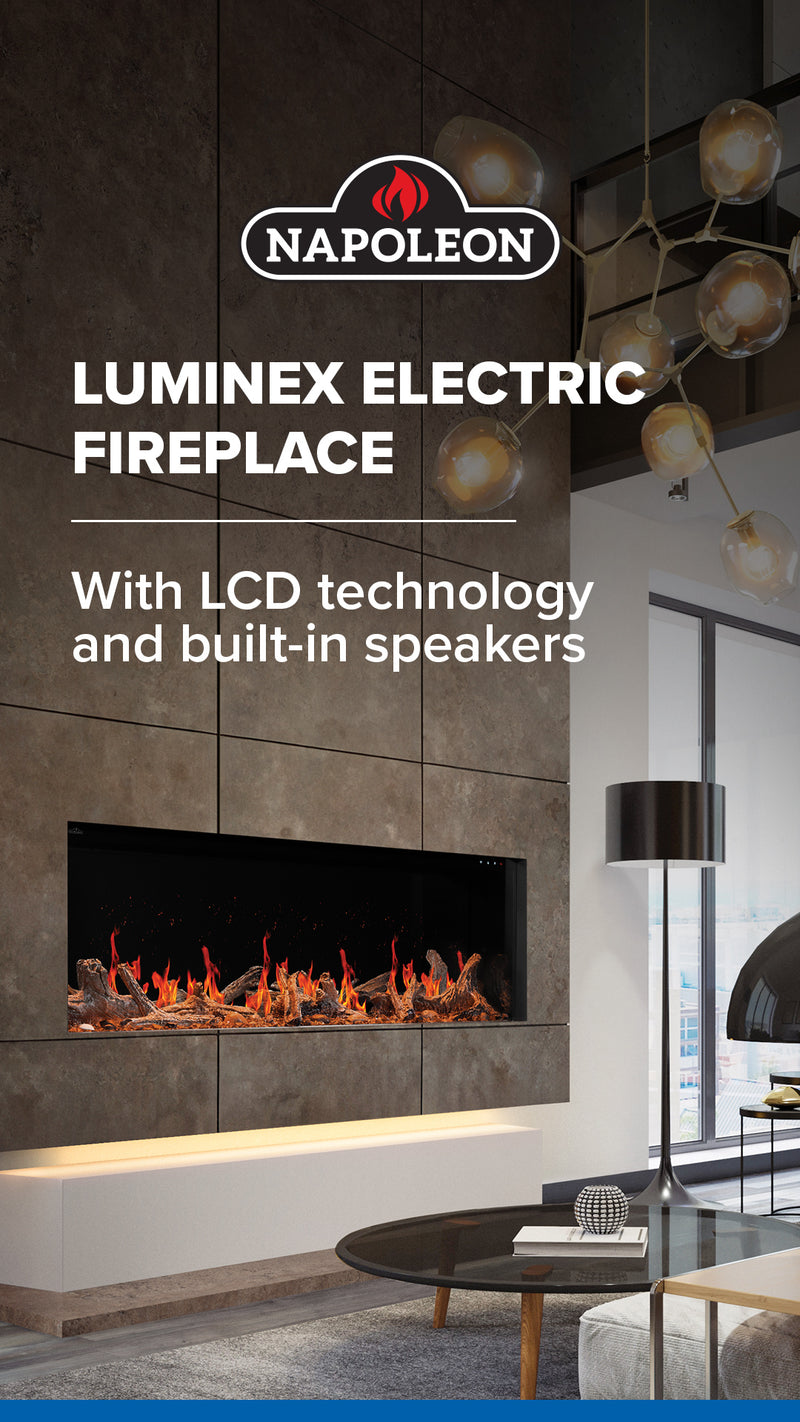 Napoleon Luminex 65-inch Built-In LCD Electric Fireplace