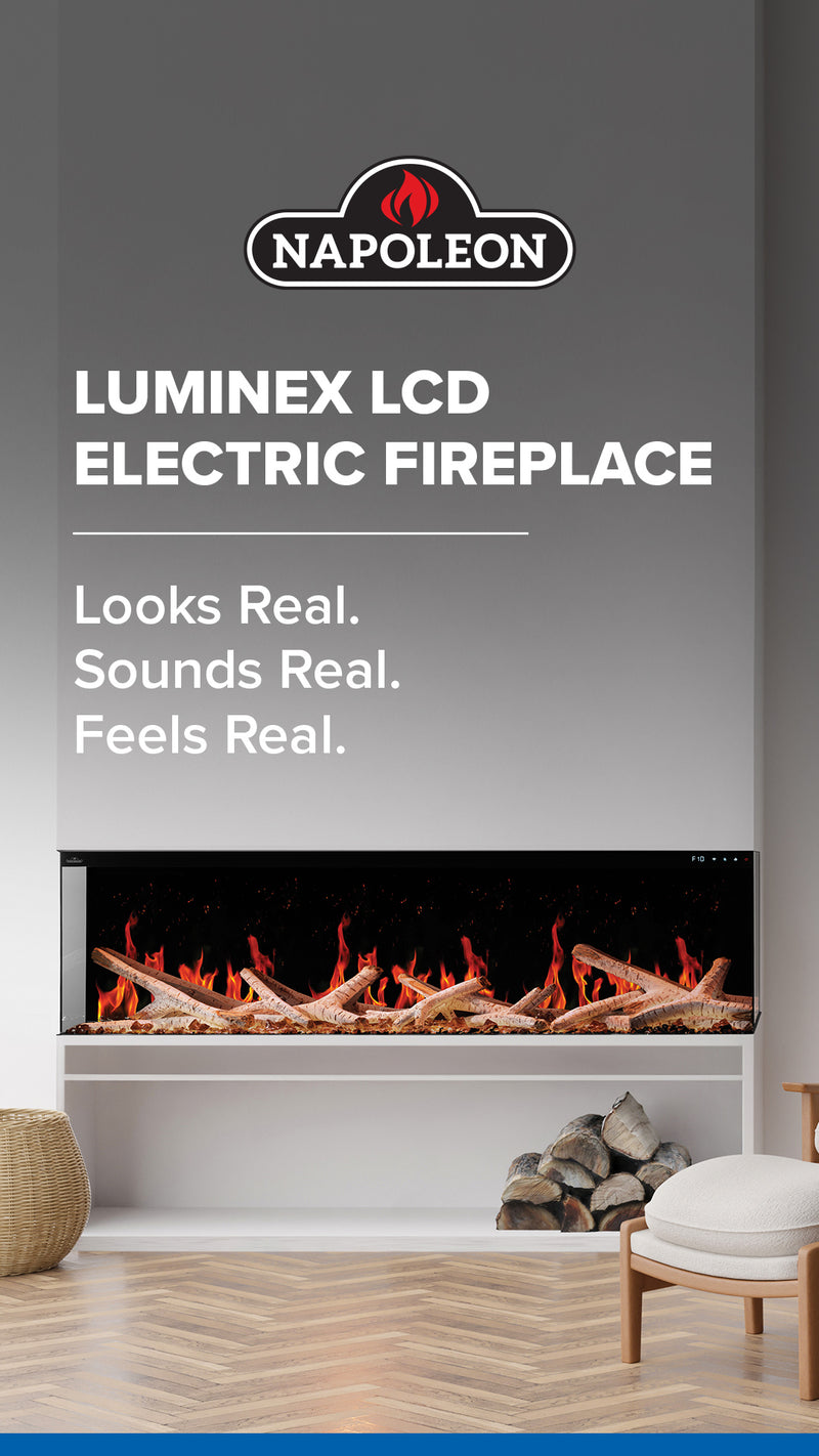 Napoleon Luminex 65-inch Built-In LCD Electric Fireplace