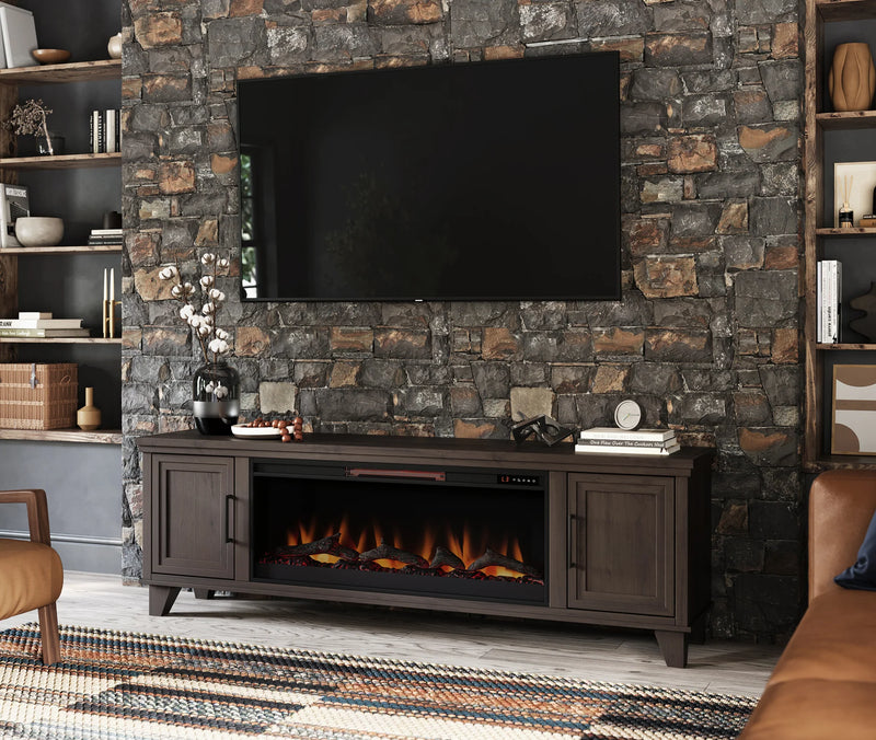 Realcozy 78" Sonoma Fireplace TV Stand