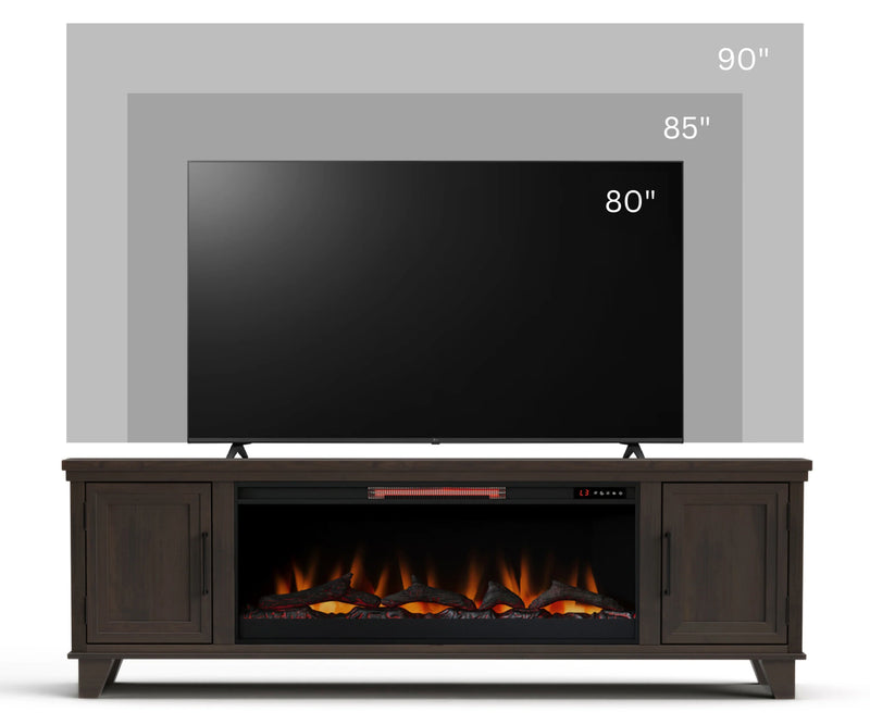 Realcozy 78" Sonoma Fireplace TV Stand