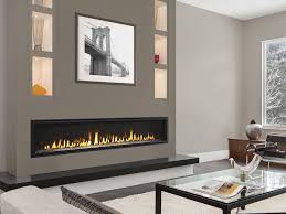 Majestic Echelon II linear gas fireplace in a contemporary living space