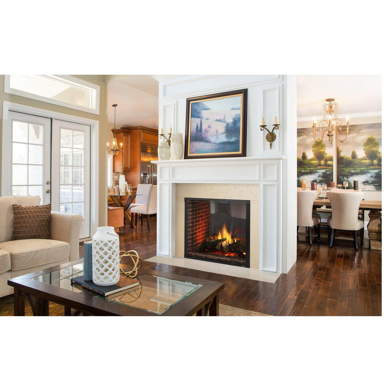 Majestic Marquis II gas fireplace in a bright contemporary living room