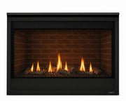 Majestic Quartz 42 built-in direct vent gas fireplace with realistic flames