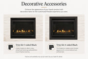 Majestic Quartz gas fireplace decorative accessory options