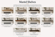 Majestic Quartz gas fireplace mantel shelf options