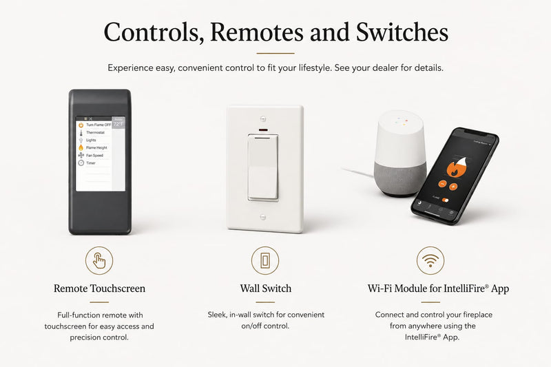 Majestic Quartz Platinum 36 gas fireplace controls remotes and switches
