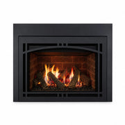 Majestic Ruby 25 inch direct vent gas fireplace insert with realistic logs and flames