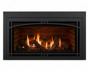 Majestic Ruby 35 inch direct vent gas fireplace insert with realistic logs and flames