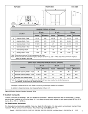 Majestic Ruby direct vent gas fireplace insert specifications and dimensions