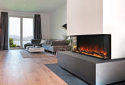Modern Flames Landscape Pro Slim 44 inch electric fireplace in modern living room