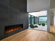 Modern Flames Landscape Pro Slim 56 inch electric fireplace in modern interior