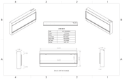 Modern Flames Landscape Pro Slim 56 inch electric fireplace specifications