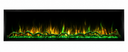 Modern Flames Landscape Pro Slim 80 inch electric fireplace with green flame