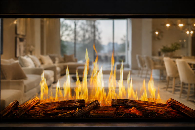 Modern Flames Nova Clear 48 inch see-through electric fireplace