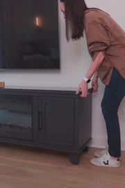 Realcozy Sonoma 95-inch electric fireplace TV stand product video-02