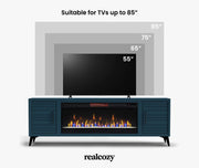 realcozy fireplace tv stand assembly video